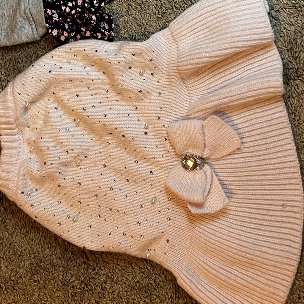 Top Paw Pink Sweater Dress